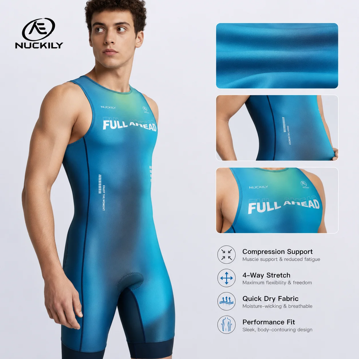 NUCKILY Triathlon Suit Sleevel - Running Gear Long Sleeve 评论和价格