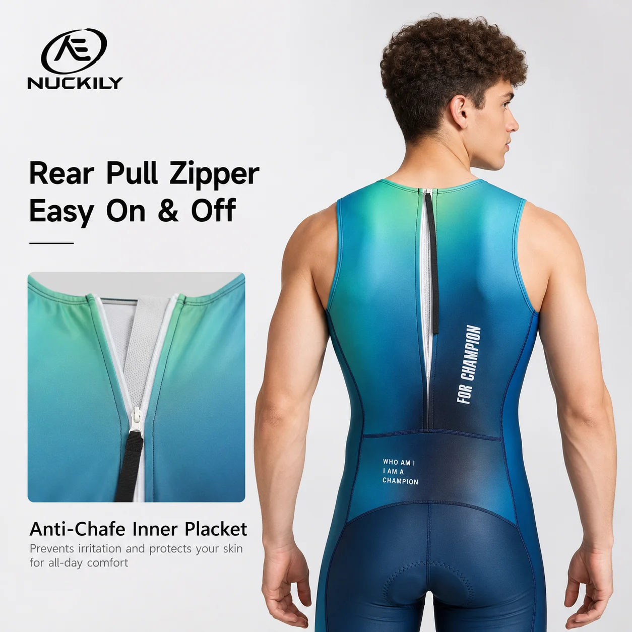 NUCKILY Triathlon Suit Sleevel - Running Gear Long Sleeve 评论和价格