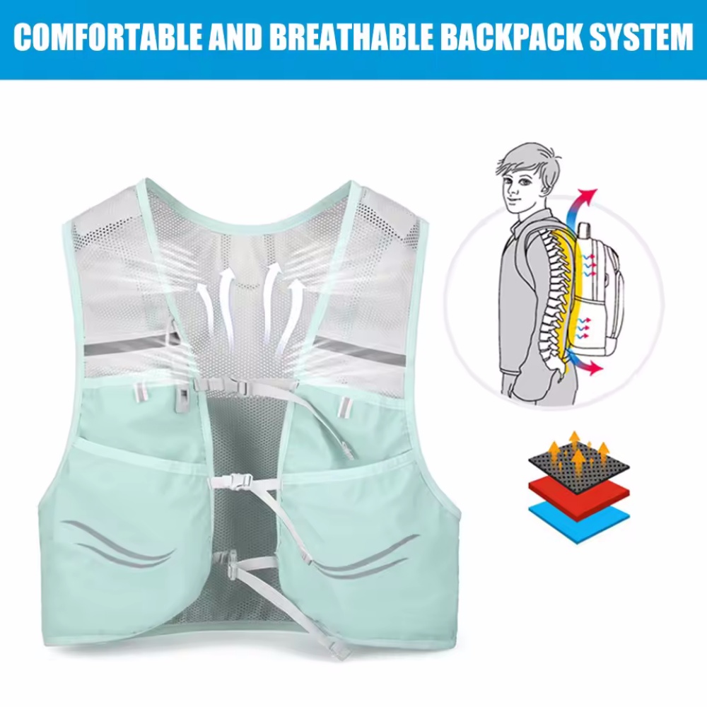 Reflective Running Vest Hydrat - Running Hydration Vest 评论和价格