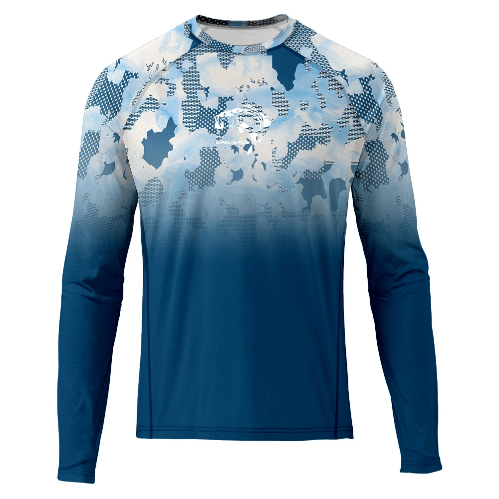 Fishing Shirt Tops Wear UPF 50 - Running Gear Long Sleeve 评论和价格