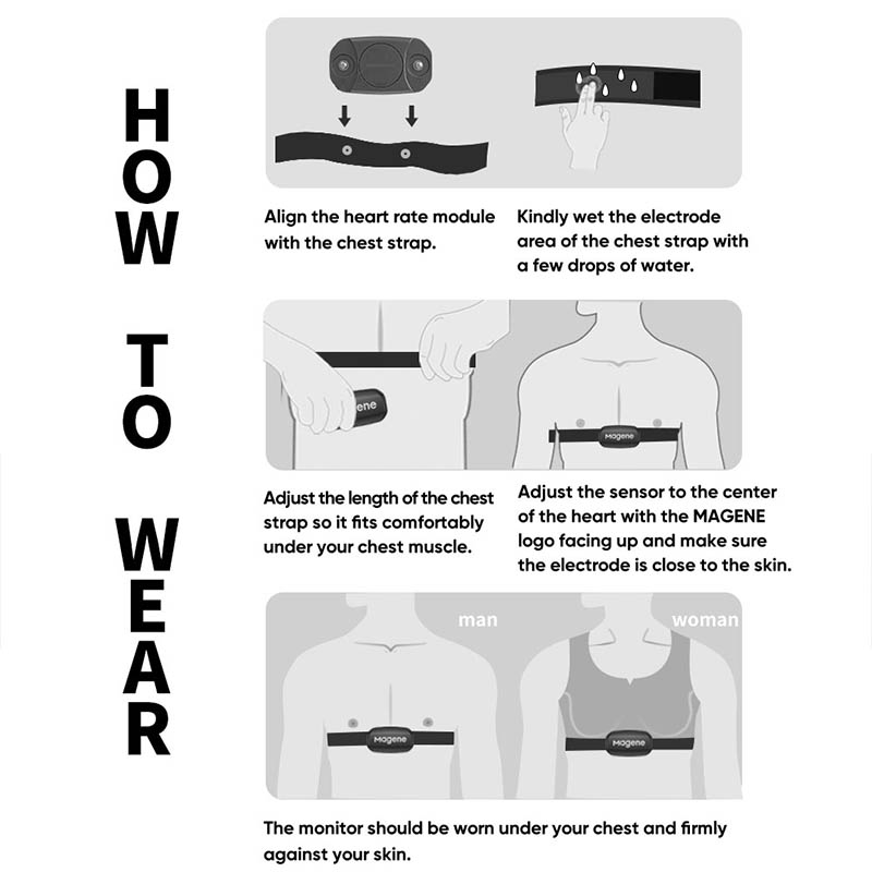 Magene H303 Heart Rate Sensor  - Heart Rate Strap Chest 评论和价格