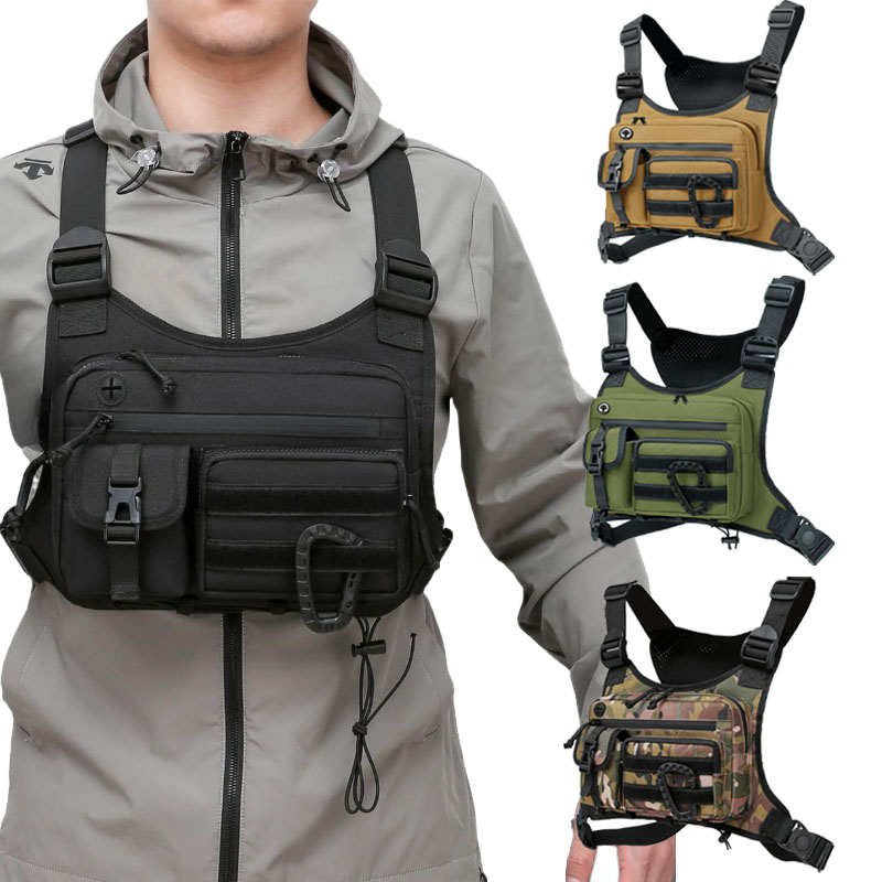 Tactical Chest Bag Men's Vest  - Running Hydration Vest 评论和价格