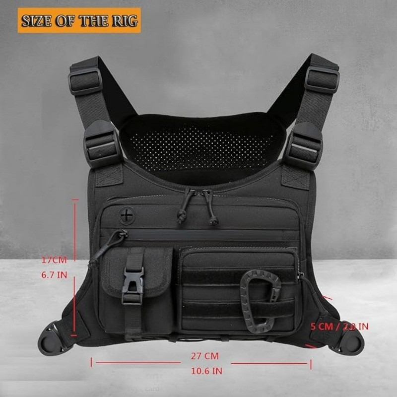 Tactical Chest Bag Men's Vest  - Running Hydration Vest 评论和价格