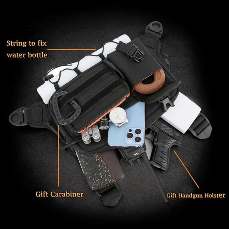 Tactical Chest Bag Men's Vest  - Running Hydration Vest 评论和价格
