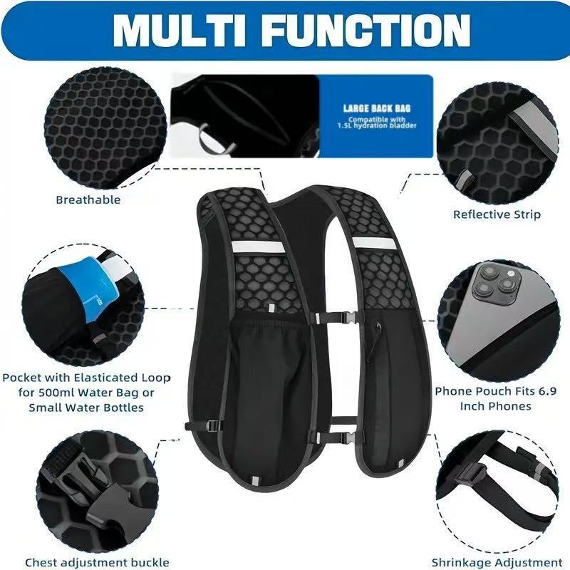 Unisex Running Vest Water-Resi - Running Hydration Vest 评论和价格