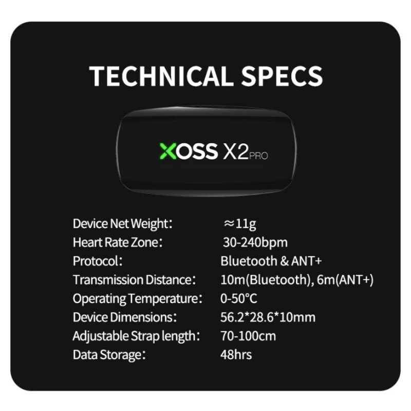 XOSS X2 Pro Heart Rate Monitor - Heart Rate Strap Chest 评论和价格