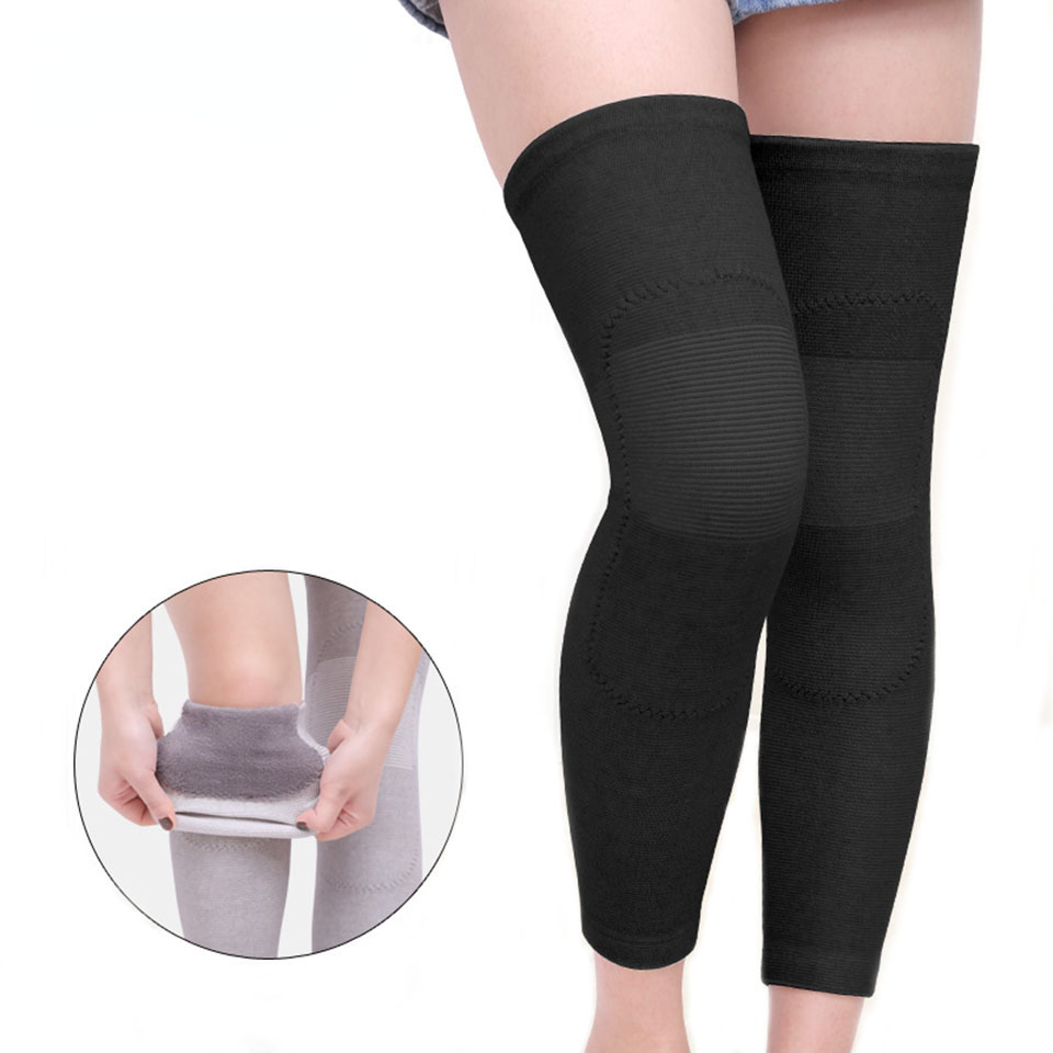 1Pair Long Winter Warm Knee Pa - Running Gear In Winter 评论和价格