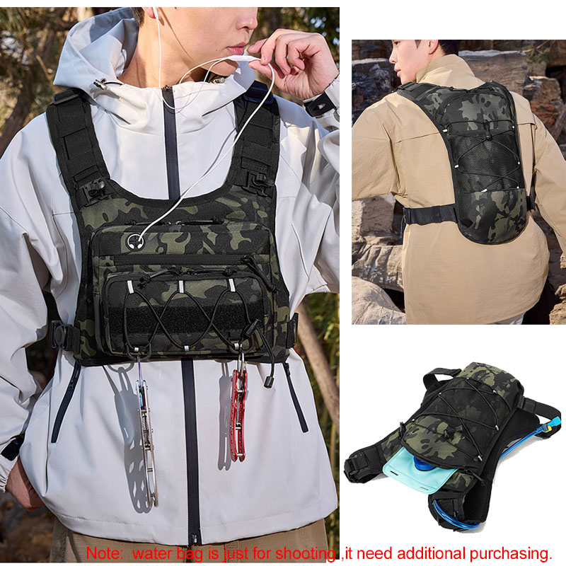 Tactical Bag Front Chest Rig V - Running Hydration Vest 评论和价格