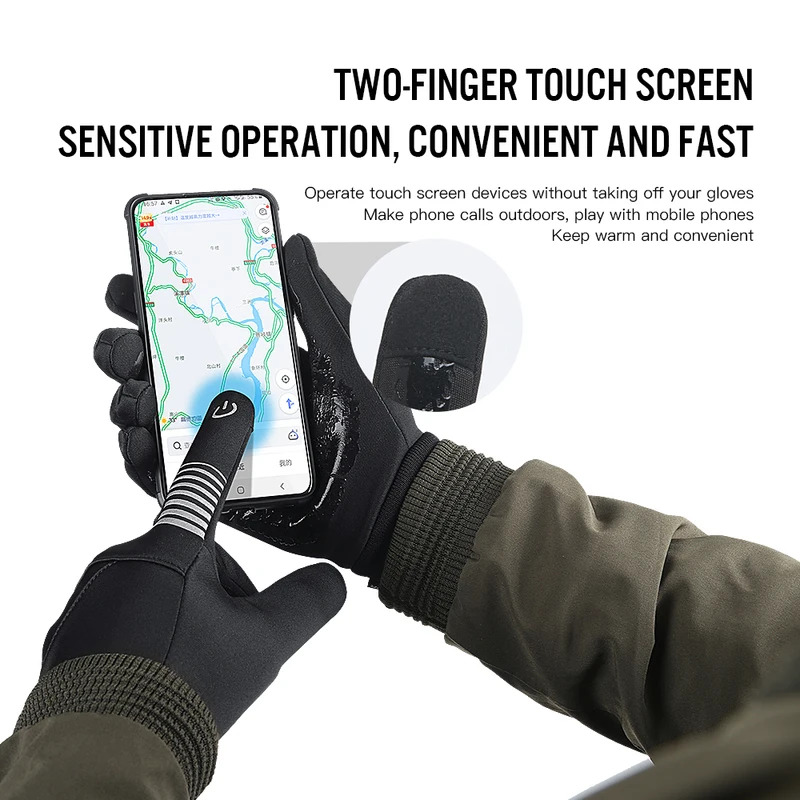 Winter Cycling Gloves for Men  - Running Gear In Winter 评论和价格
